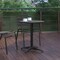 Flash Furniture Mellie 23.5'' Black Round Metal Indoor-Outdoor Table with Base TLH-052-1-BK-GG - alternate 8